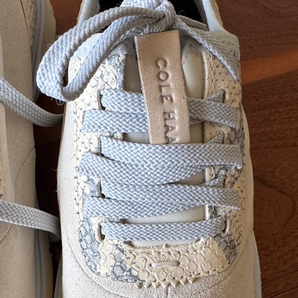 Cole Haan Sky Blue snakeskin sneakers - Picture 2 of 5